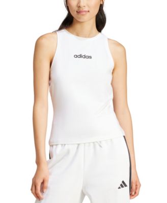 adidas - Women's Essentials Linear Slim-Fit Tank Top