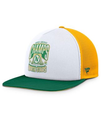 Fanatics - Men's White/Green Minnesota North Stars Decades Collection Foam Front Snapback Hat