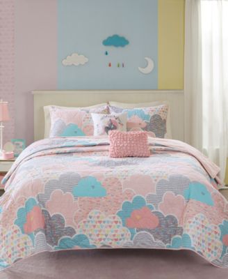 Urban Habitat - Kids Cloud 5-Pc. Cotton Printed Full/Queen Coverlet Set