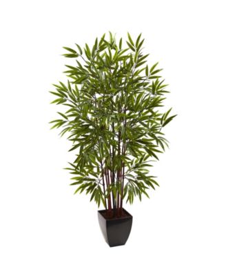 Nearly Natural - 5' Bamboo Silk Tree w/ Planter