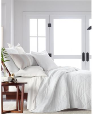 Hotel Collection - Dobby Diamond 3-Pc. King Coverlet Set, Created for Macy's