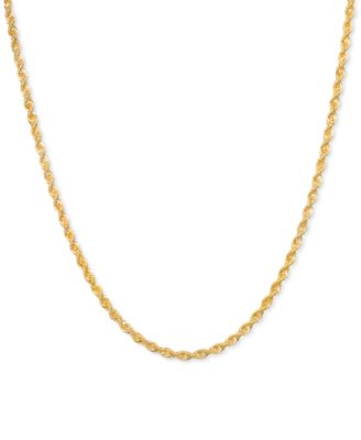 Macy's - Sparkle Rope 20" Chain Necklace in 14k Gold