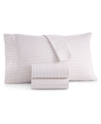 Charter Club - Damask Designs New Geo Cotton 550-Thread Count 4-Pc. Full Sheet Set