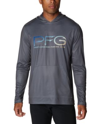Columbia - Men's Terminal Tackle PFG™ Hooks Moisture-Wicking UPF 50 Logo-Print Hoodie