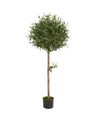 Nearly Natural - 5' Olive Topiary Artificial Tree