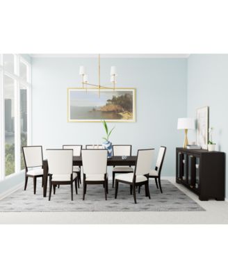 Furniture - Mazen 9-Pc. Dining Set (Table & 8 Side Chairs)