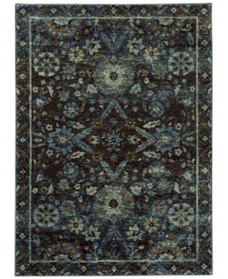 JHB Design - Andorra Ordino Navy 1'10" x 3'2" Area Rug