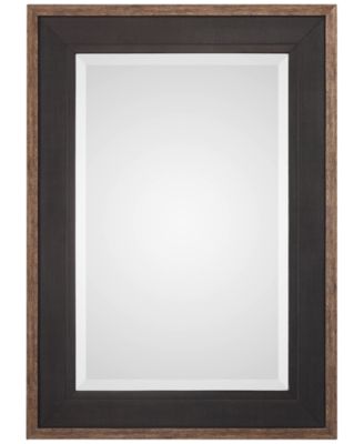 Uttermost - Staveley Rustic Black-Framed Mirror