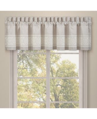 J Queen New York - Lauralynn Beige Window Straight Valance
