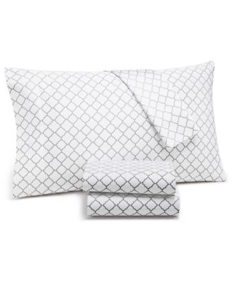 Charter Club - Damask Designs New Geo Cotton 550-Thread Count 4-Pc. Twin Sheet Set