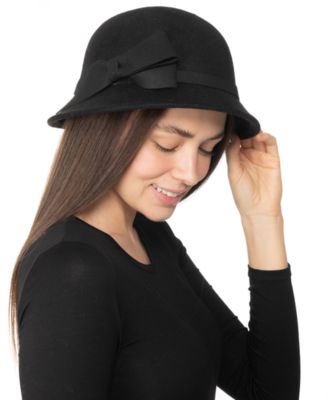 I.N.C. International Concepts - Women's Cloche Hat With Bow Detail