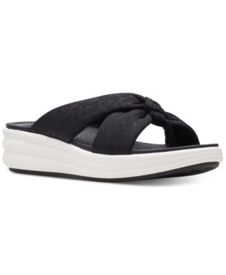 Clarks - Women's Cloudsteppers Drift Ave Slip-On Wedge Sandals