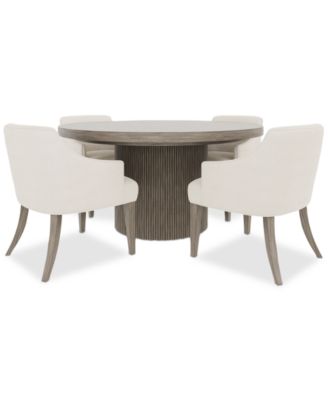 Furniture - Frandlyn 5pc Dining Set (Round Table + 4 Host Chairs)
