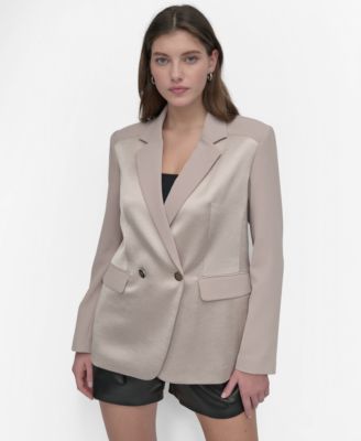 DKNY - Women's Long-Sleeve Open-Back Jacket