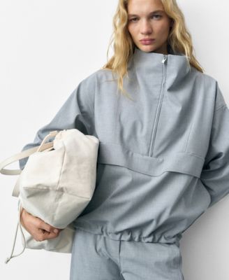 MANGO - Women's Zipped Oversized Parka