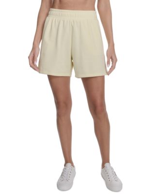 Calvin Klein - Women's French Terry Smocked-Waist Shorts