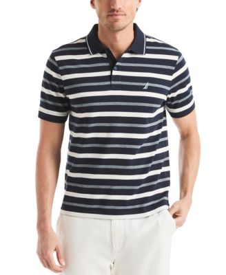 Nautica - Men's Birdseye Stripe Polo Shirt