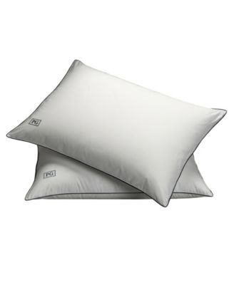 Pillow Guy - White Down Stomach Sleeper Soft Pillow Certified RDS, Set of 2 - Standard/Queen