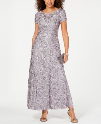 Alex Evenings - A-Line Rosette Dress