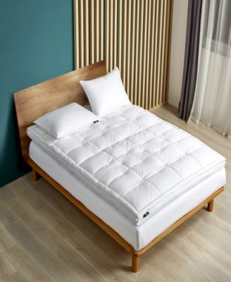 Serta - 2" Feather And Down Fiber Top Featherbed, Full