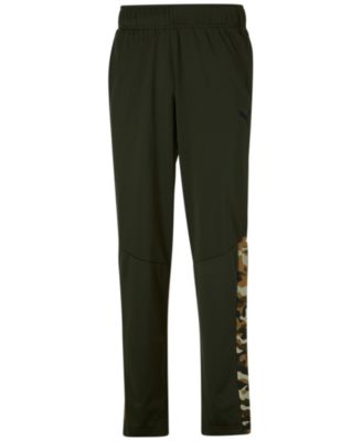 Puma - Men's Contrast Side Stripe Camo-Print Drawstring-Waist Jogger Pants