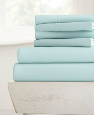 ienjoy Home - Solids in Style by The Home Collection 6 Piece Bed Sheet Set, Full