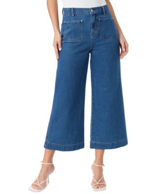 Gloria Vanderbilt - Women's Patch-Pocket Wide-Leg Jeans