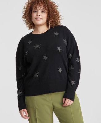 Charter Club - Plus Size Cashmere Star Sweater