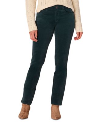 Democracy - Petite "Ab" Solution Corduroy Straight-Leg Jeans