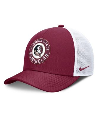 Nike - Men's Garnet/White Florida State Seminoles Rise Primetime Performance Trucker Adjustable Hat